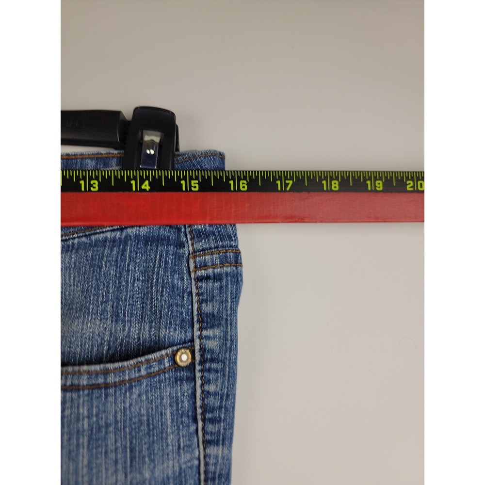 ABM Jeans Womens Size 9 Skinny Denim Jeans Medium Wash Stretch Low Rise 32x31 - Picture 3 of 14